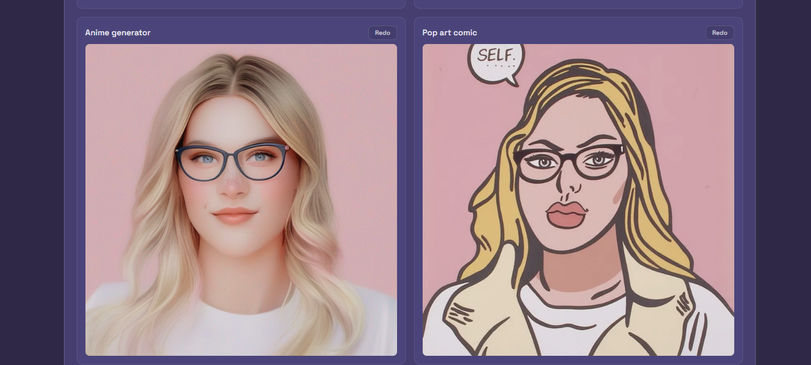 Get a portrait series with different looks and backgrounds tailored to your brand.